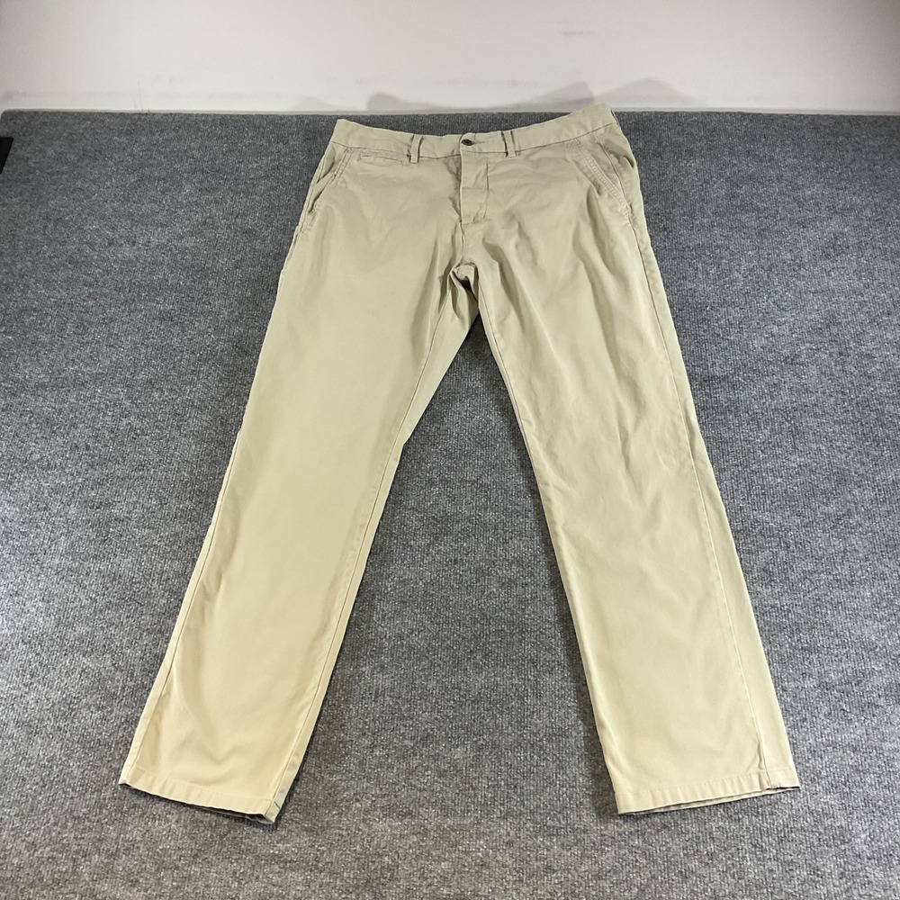 Perk 2.0 Performance Chino Pants 35x32 Slim Stretch Khaki Casual Golf Mens